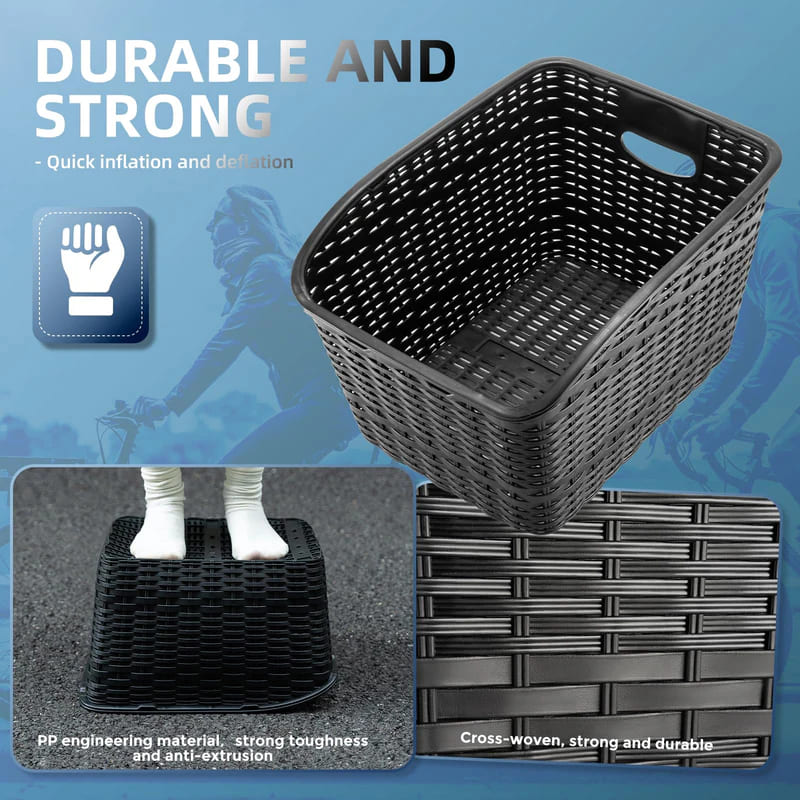 Lightweight Rear Rack Cargo Basket - 30L-6