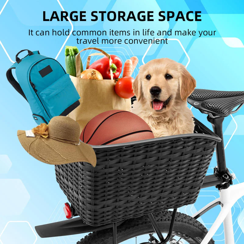 Lightweight Rear Rack Cargo Basket - 30L-7