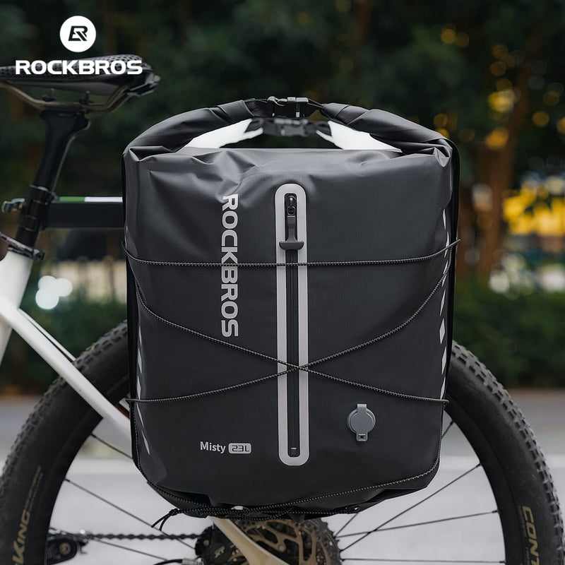 Lightweight Waterproof Bike Rear Rack Bag-23L-12