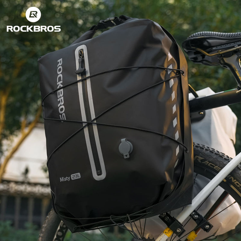 Lightweight Waterproof Bike Rear Rack Bag-23L-13