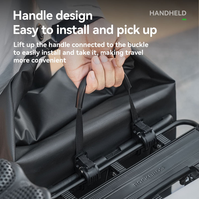 Lightweight Waterproof Bike Rear Rack Bag-23L-5