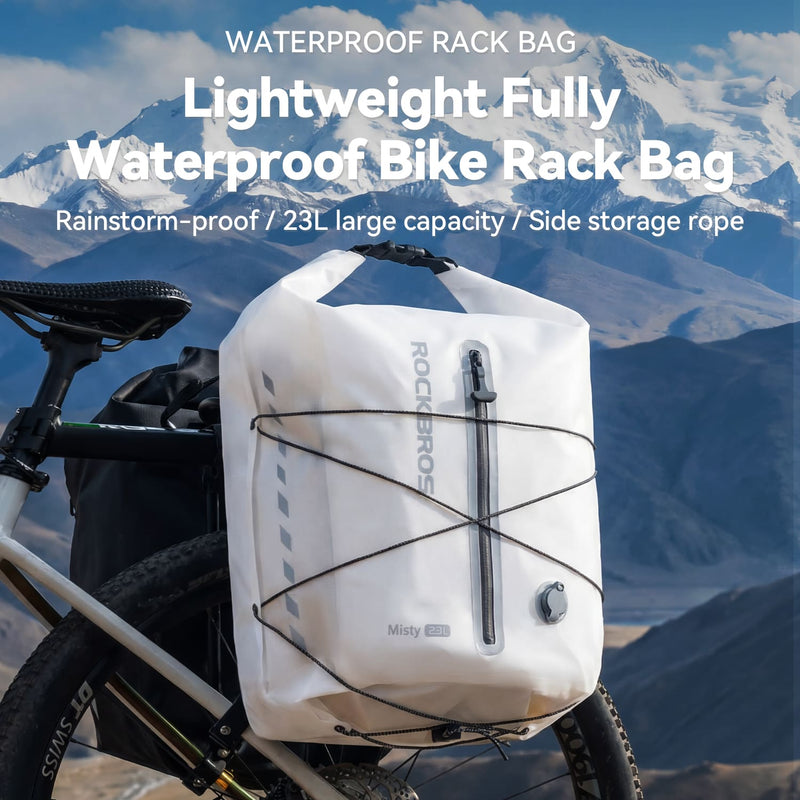 Lightweight Waterproof Bike Rear Rack Bag-23L-8