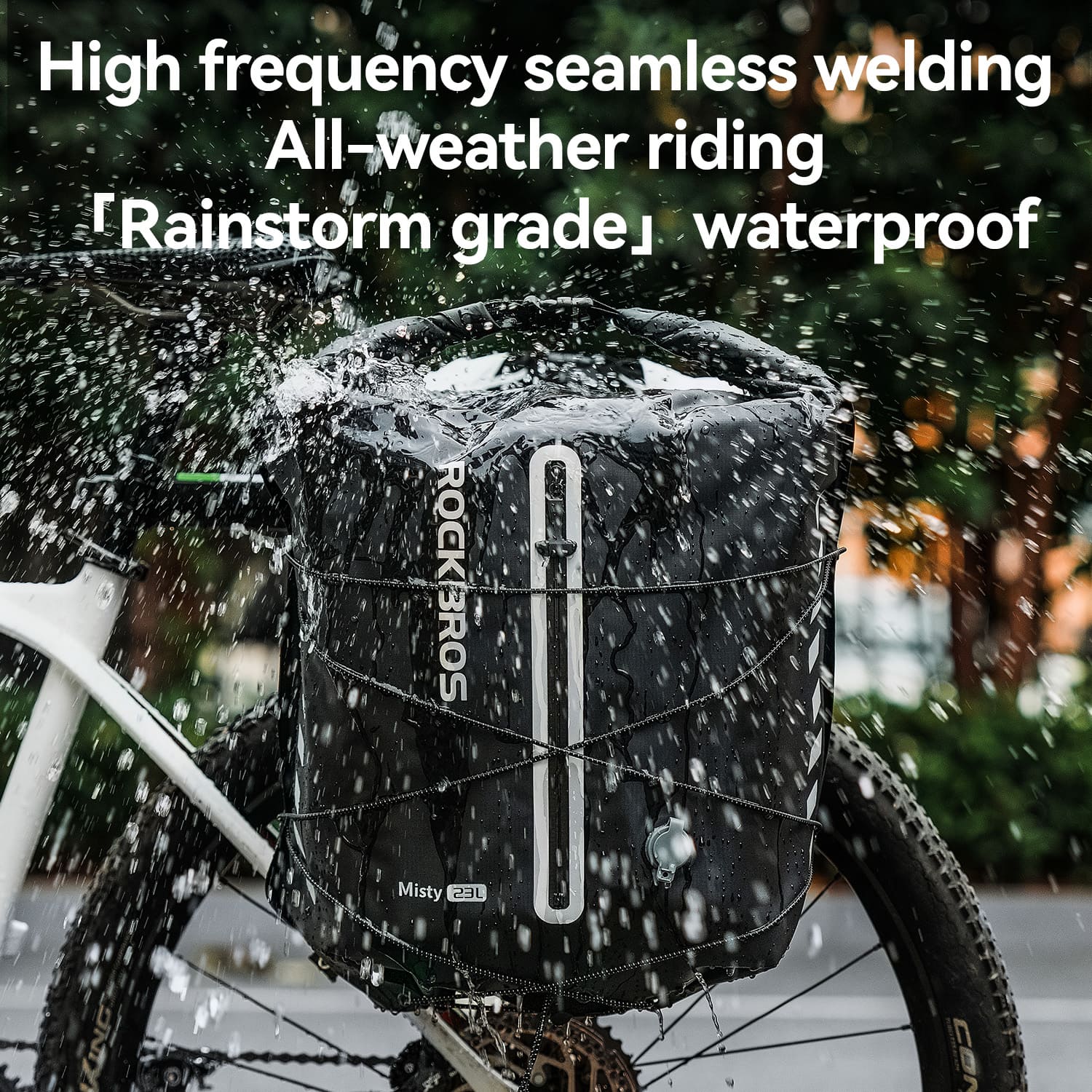 Lightweight Waterproof Bike Rear Rack Bag-23L-3