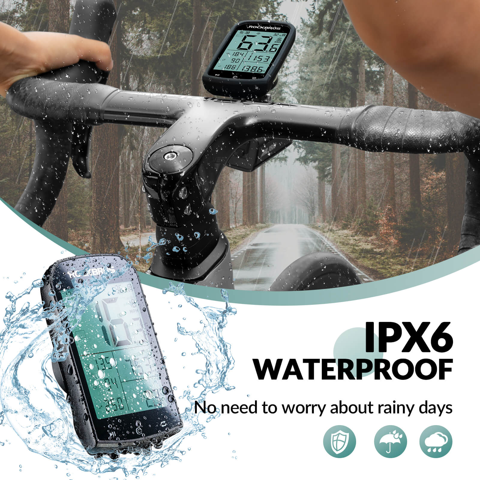 ROCKBROS M1 Smart Bike GPS Computer-3