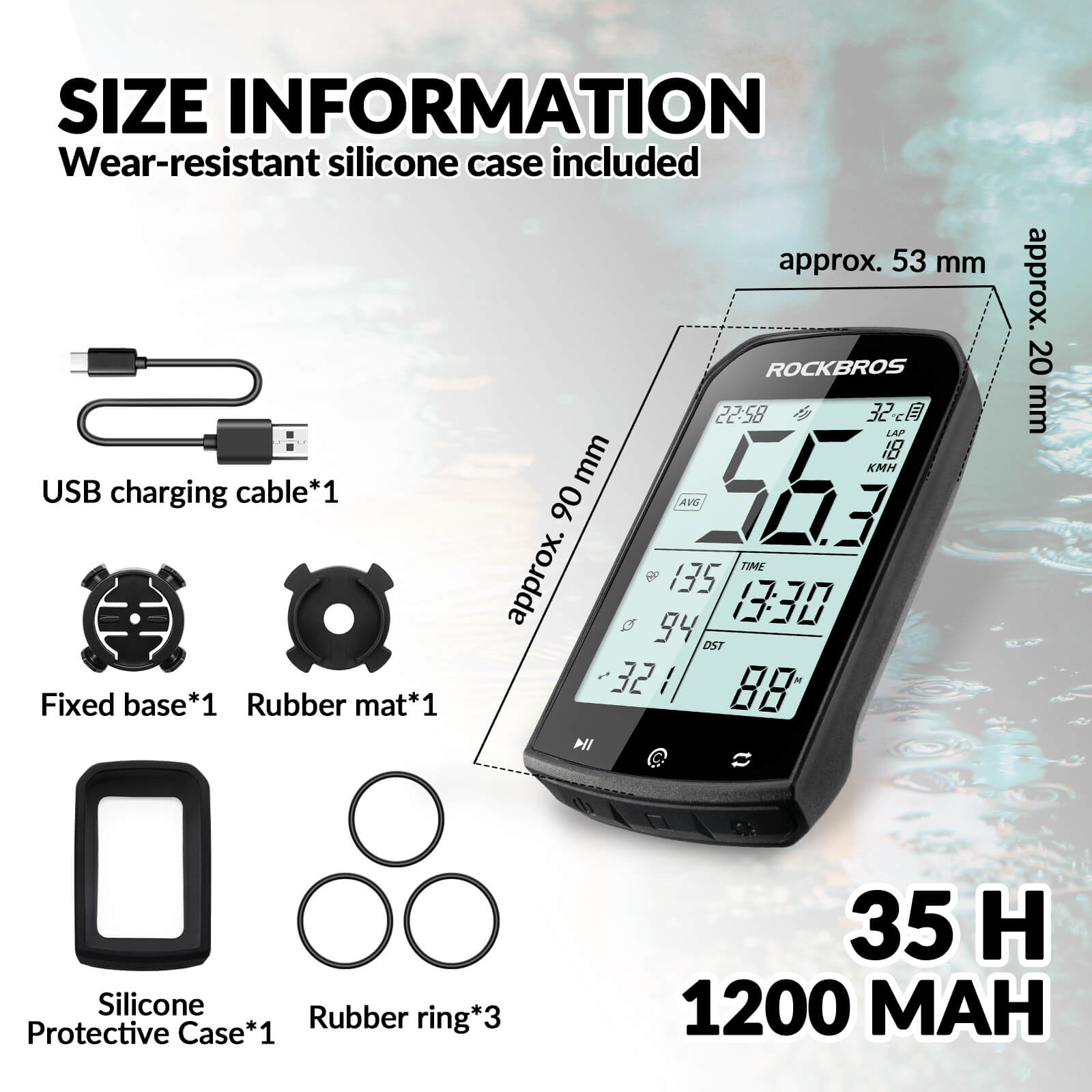 ROCKBROS M1 Smart Bike GPS Computer-7
