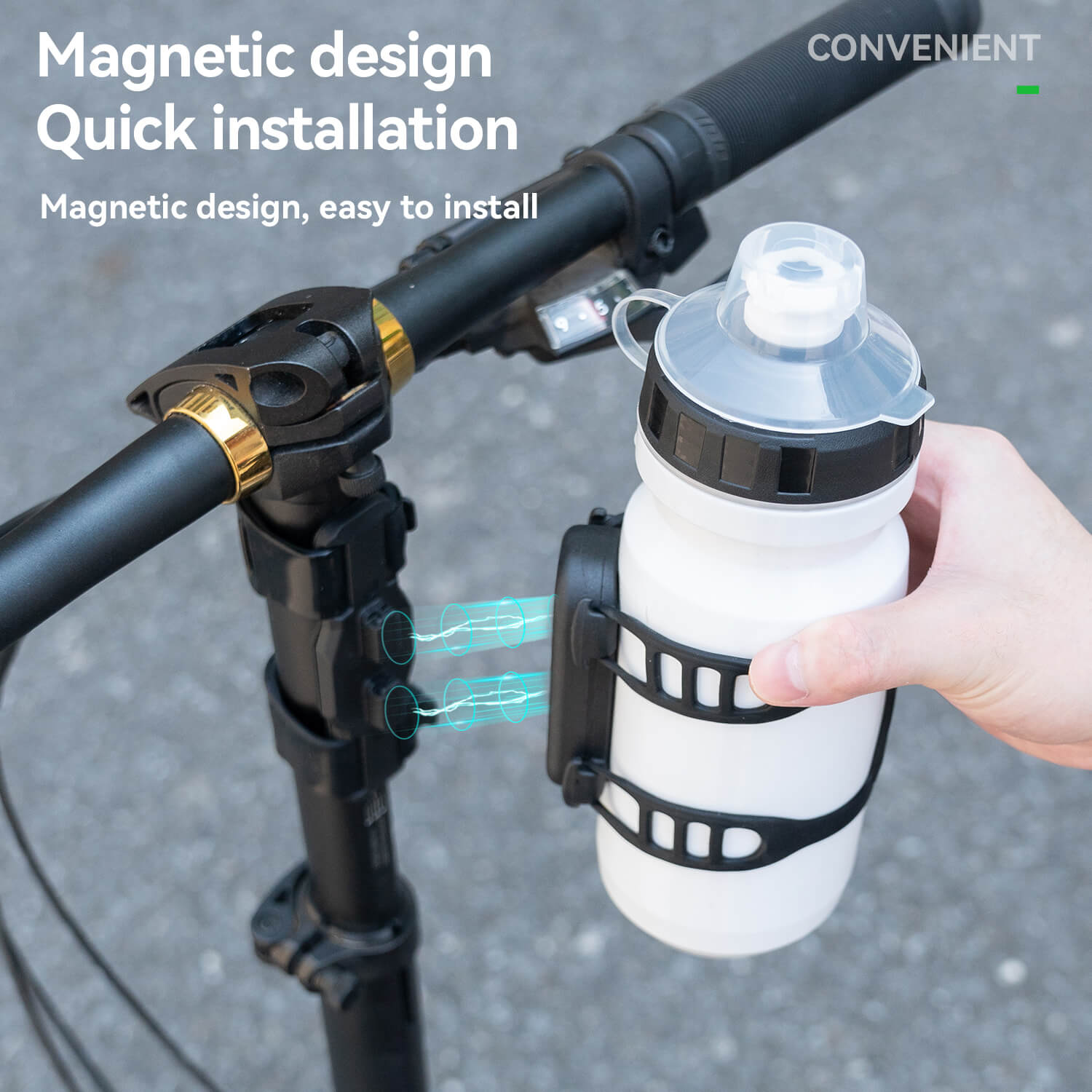 Magnetic Bike Water Bottle Holder-5