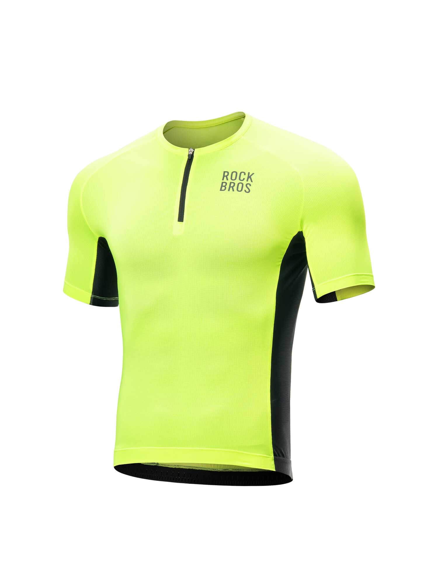 Men's AIKE Half-Zip Short-Sleeve Cycling Jersey-1