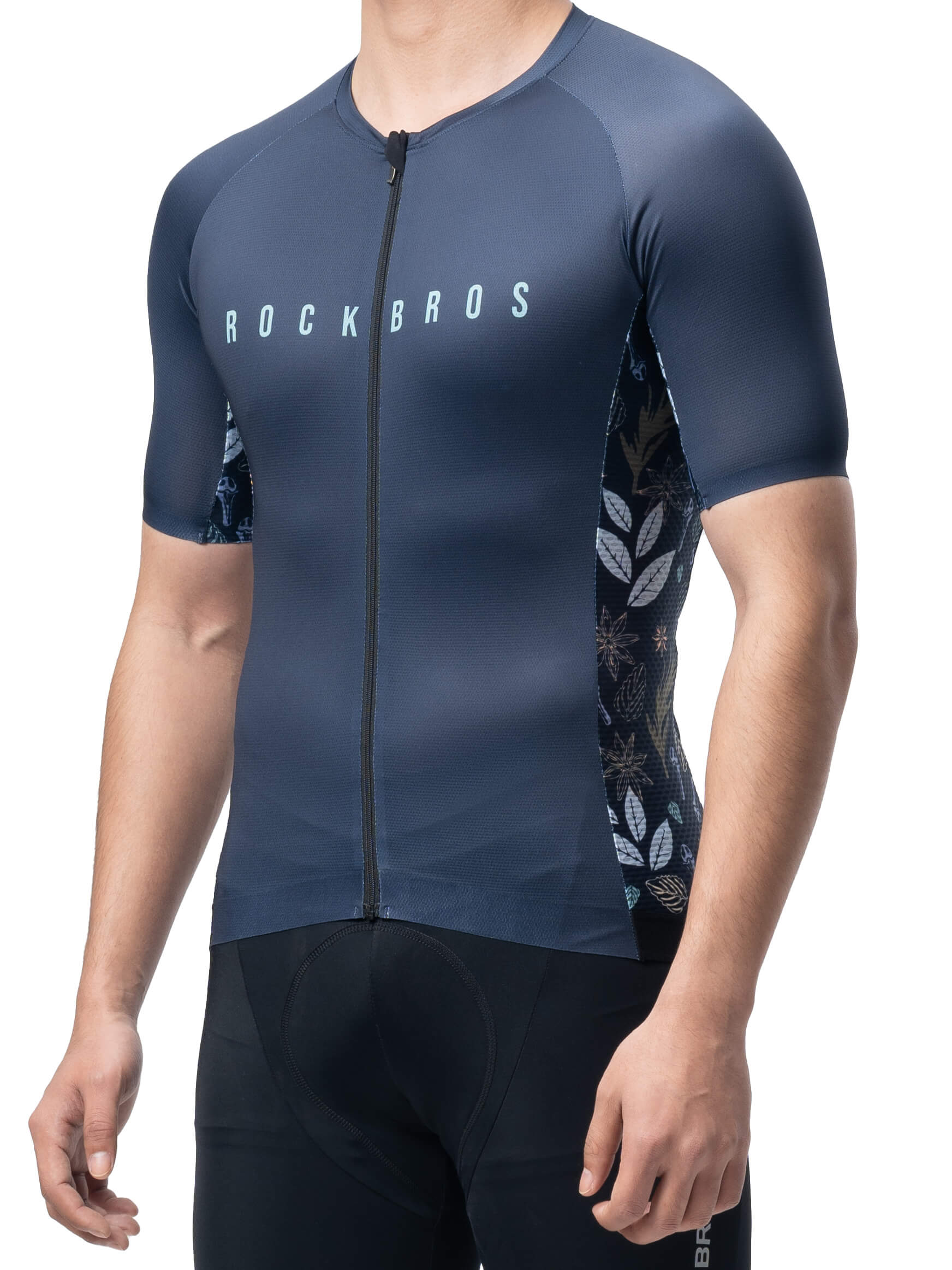 Men's Birds & Flowers Short-Sleeve Cycling Jersey-21