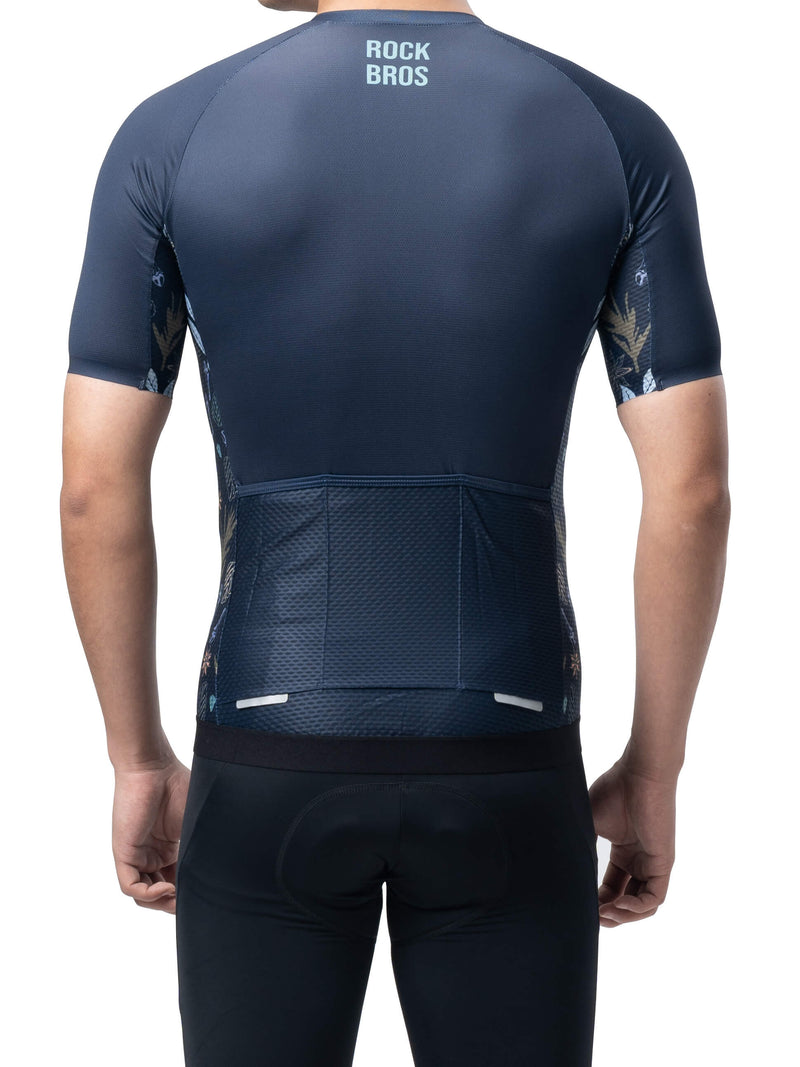 Men's Birds & Flowers Short-Sleeve Cycling Jersey-22