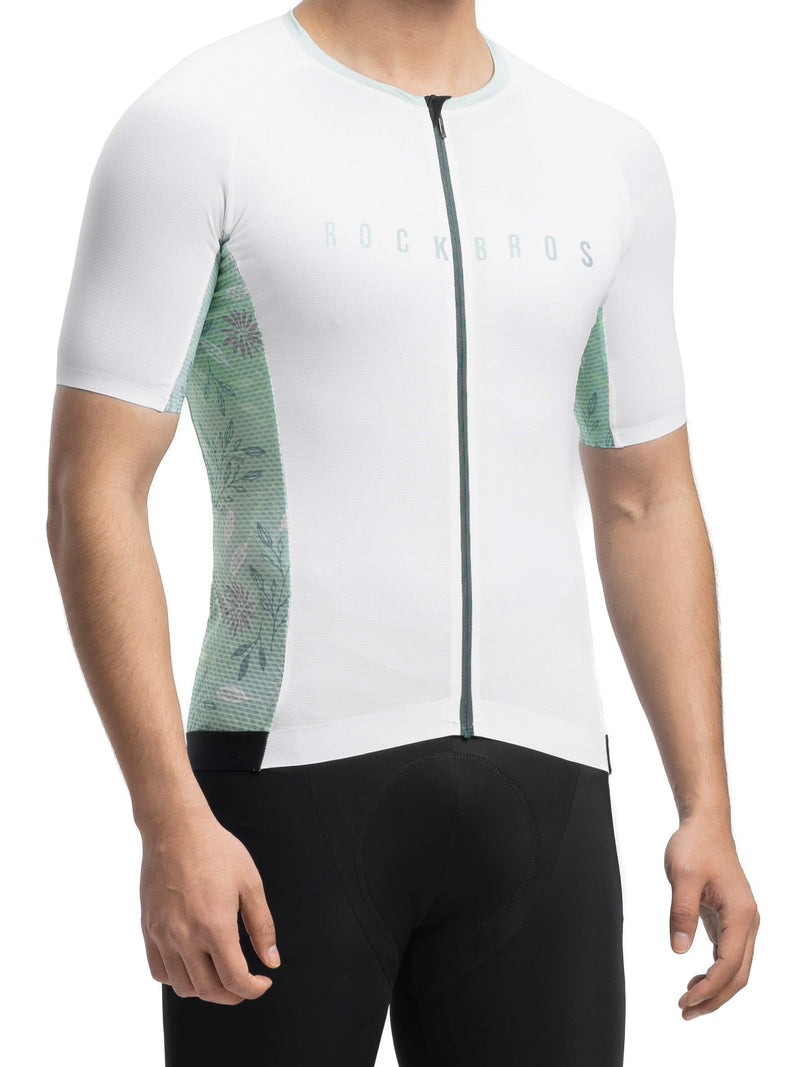 Men's Birds & Flowers Short-Sleeve Cycling Jersey-5