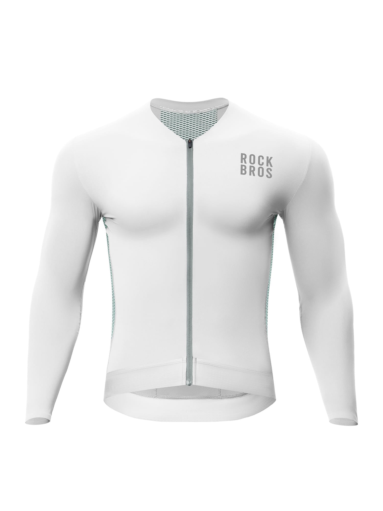 Men's Colorblock Long-Sleeve Cycling Jersey-2