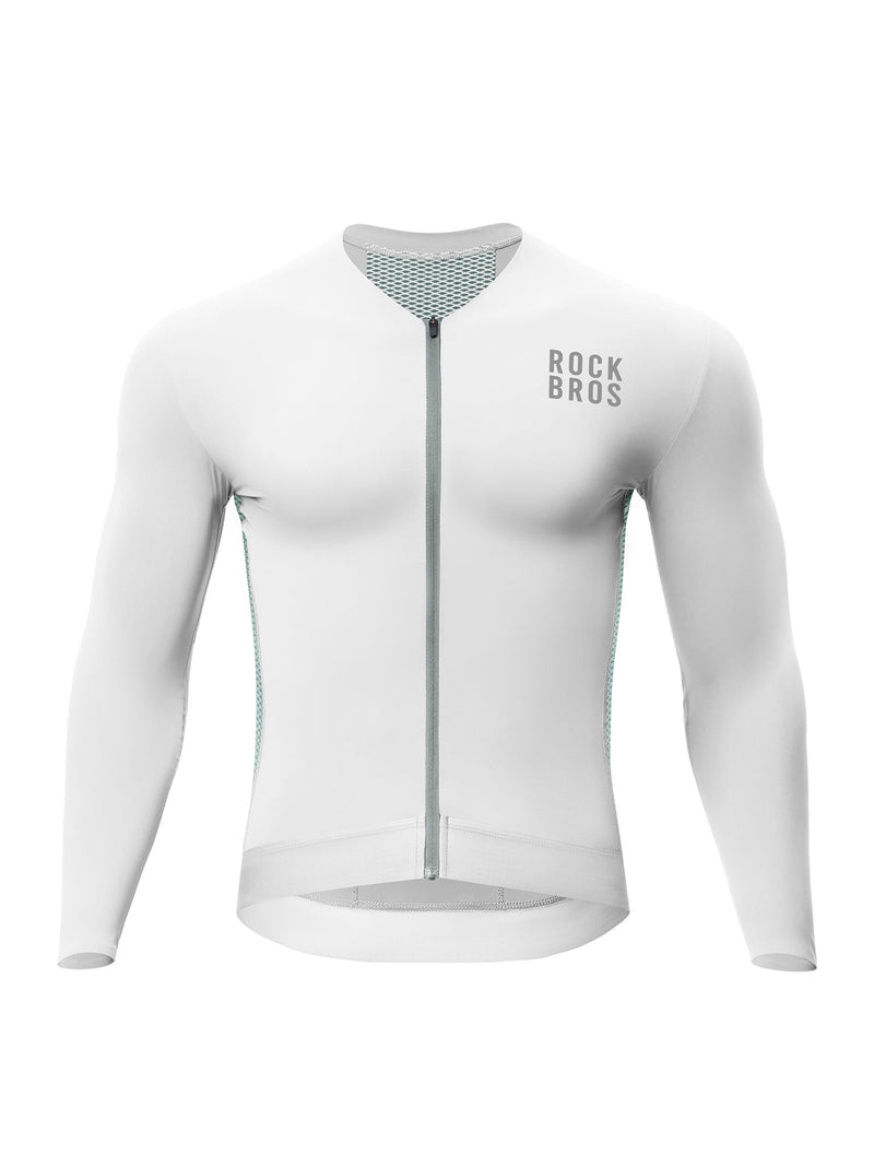 Men's Colorblock Long-Sleeve Cycling Jersey-2