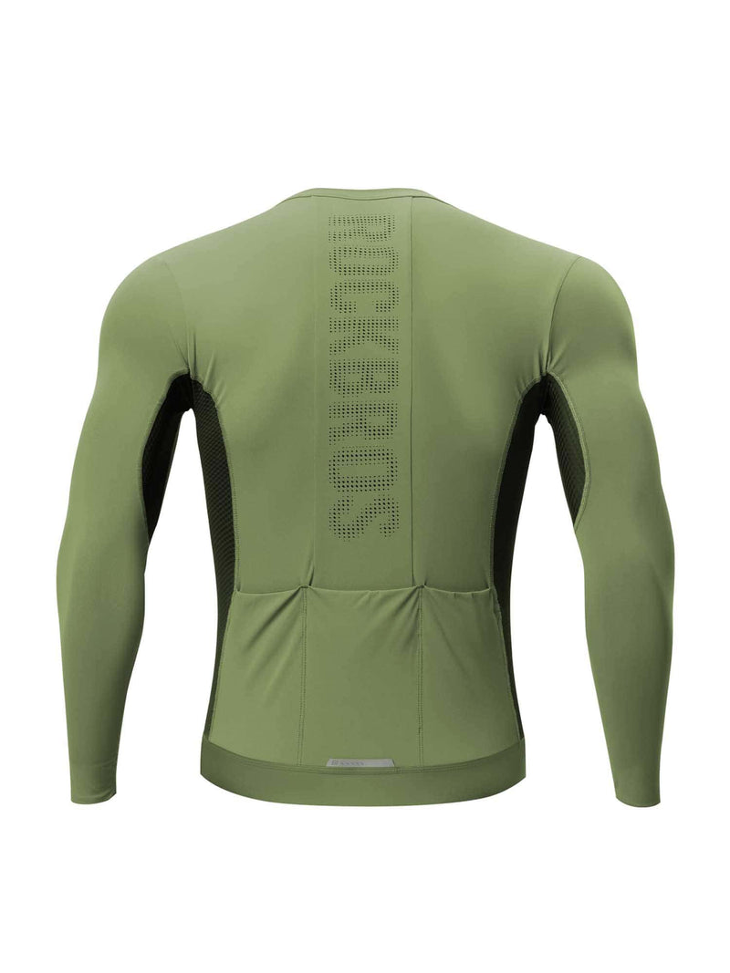 Men's Colorblock Long-Sleeve Cycling Jersey-9