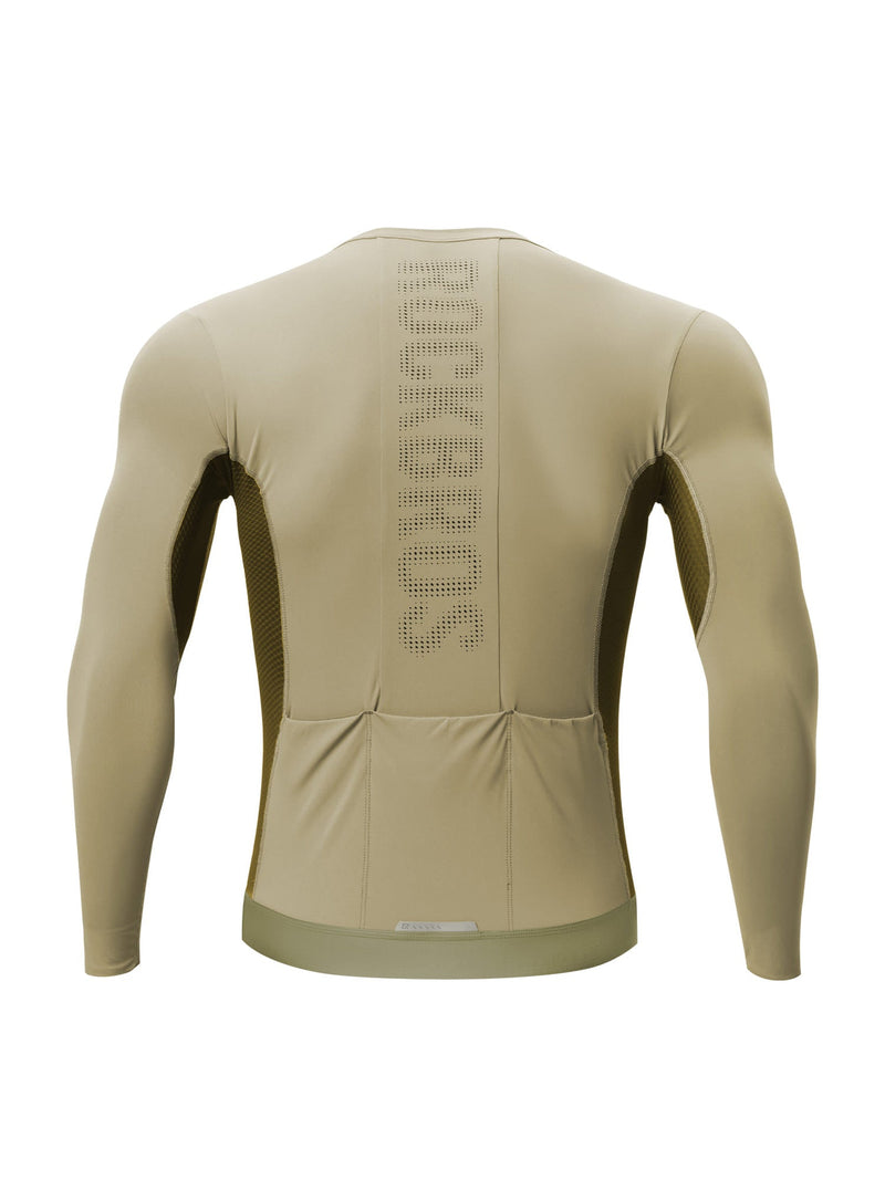 Men's Colorblock Long-Sleeve Cycling Jersey-12