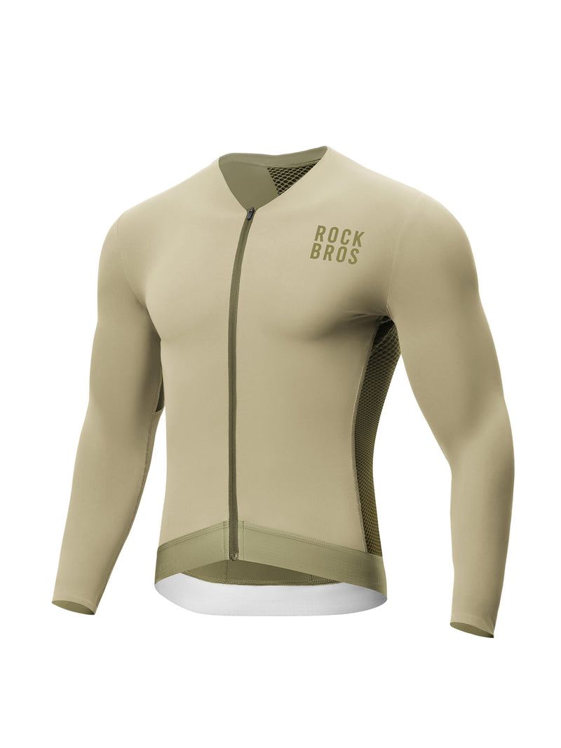 Men's Colorblock Long-Sleeve Cycling Jersey-10
