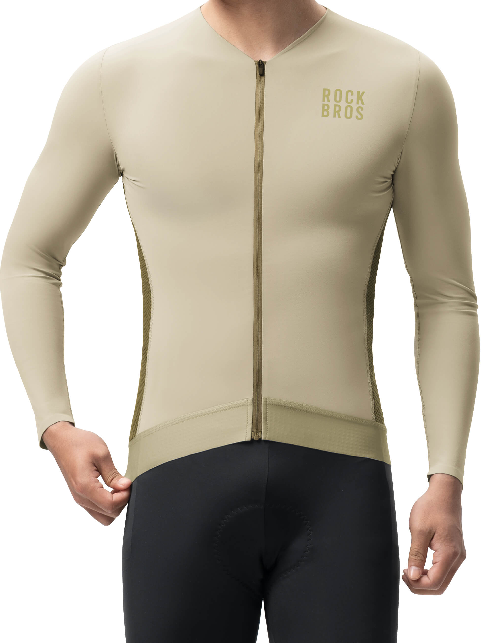 Men's Colorblock Long-Sleeve Cycling Jersey-13