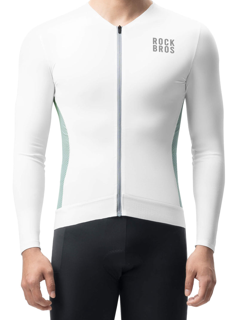 Men's Colorblock Long-Sleeve Cycling Jersey-14