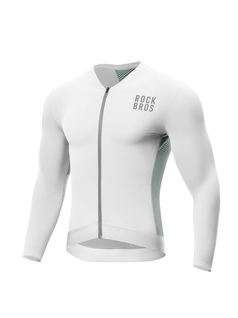 Men's Colorblock Long-Sleeve Cycling Jersey-1