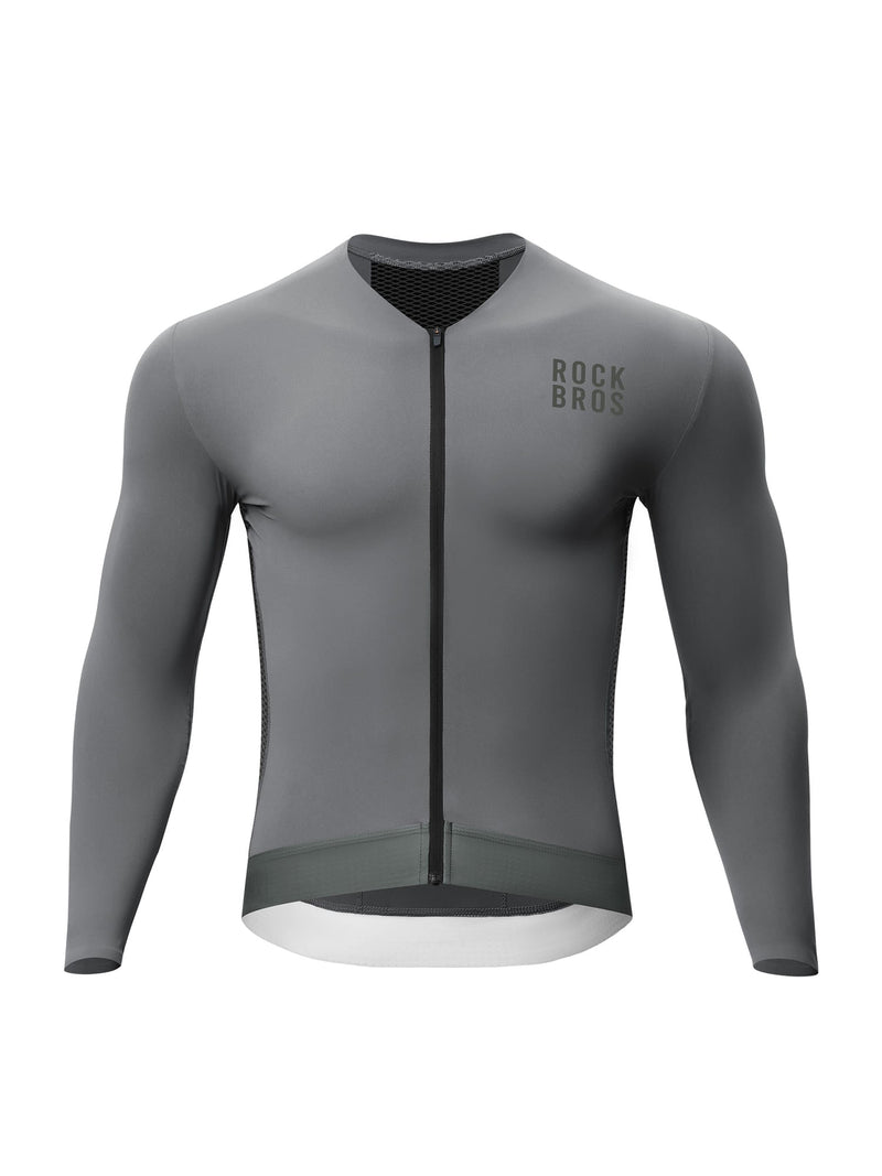 Men's Colorblock Long-Sleeve Cycling Jersey-5