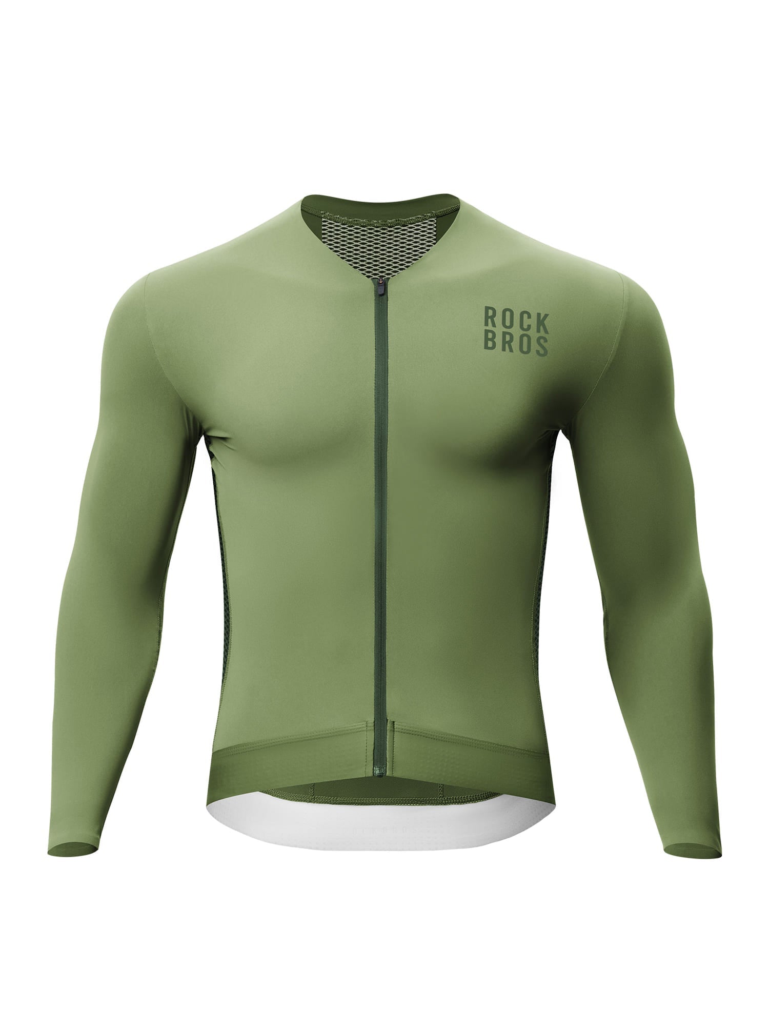 Men's Colorblock Long-Sleeve Cycling Jersey-8