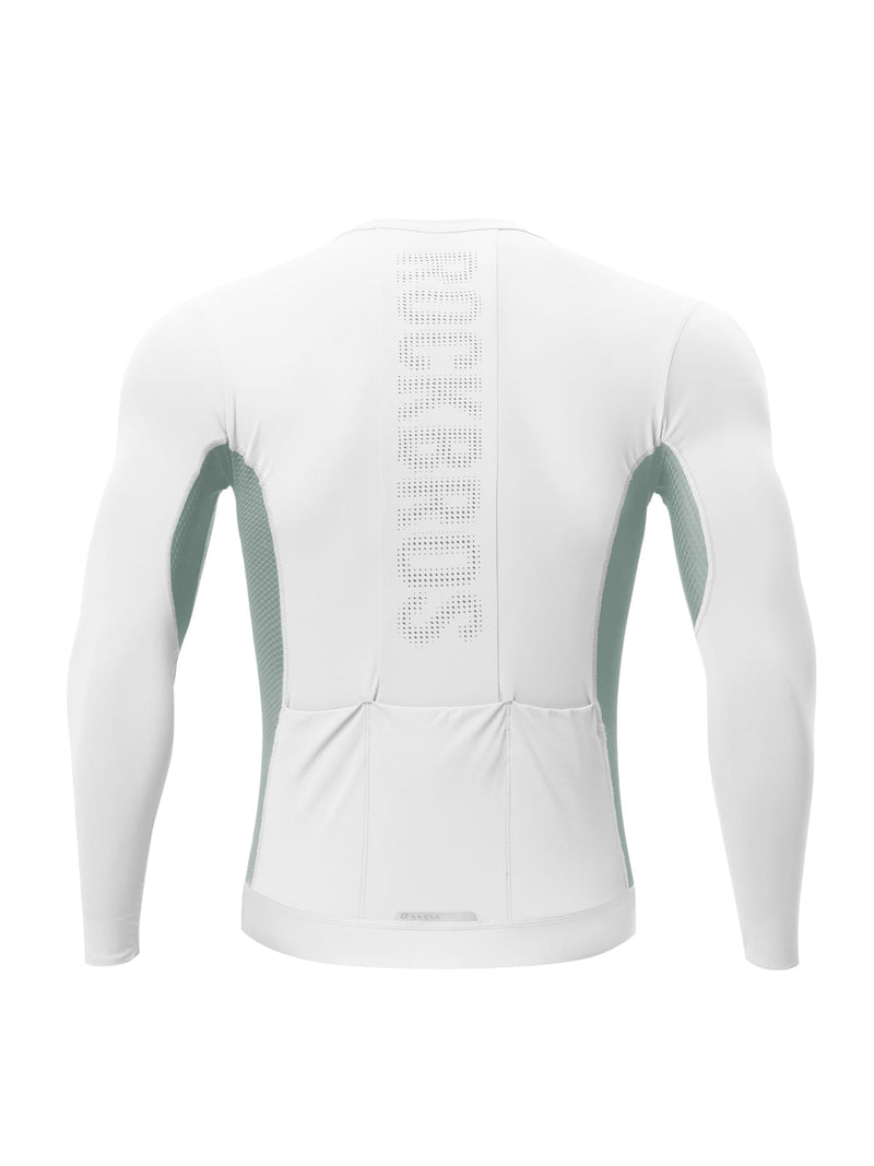 Men's Colorblock Long-Sleeve Cycling Jersey-3