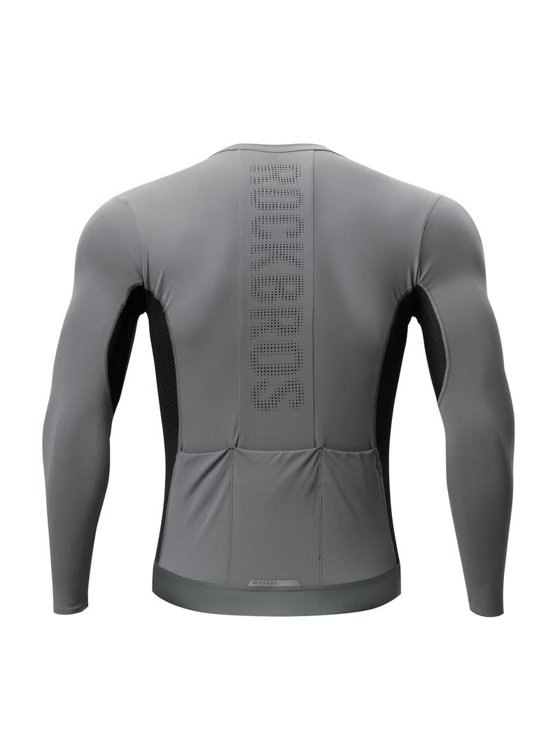 Men's Colorblock Long-Sleeve Cycling Jersey-6
