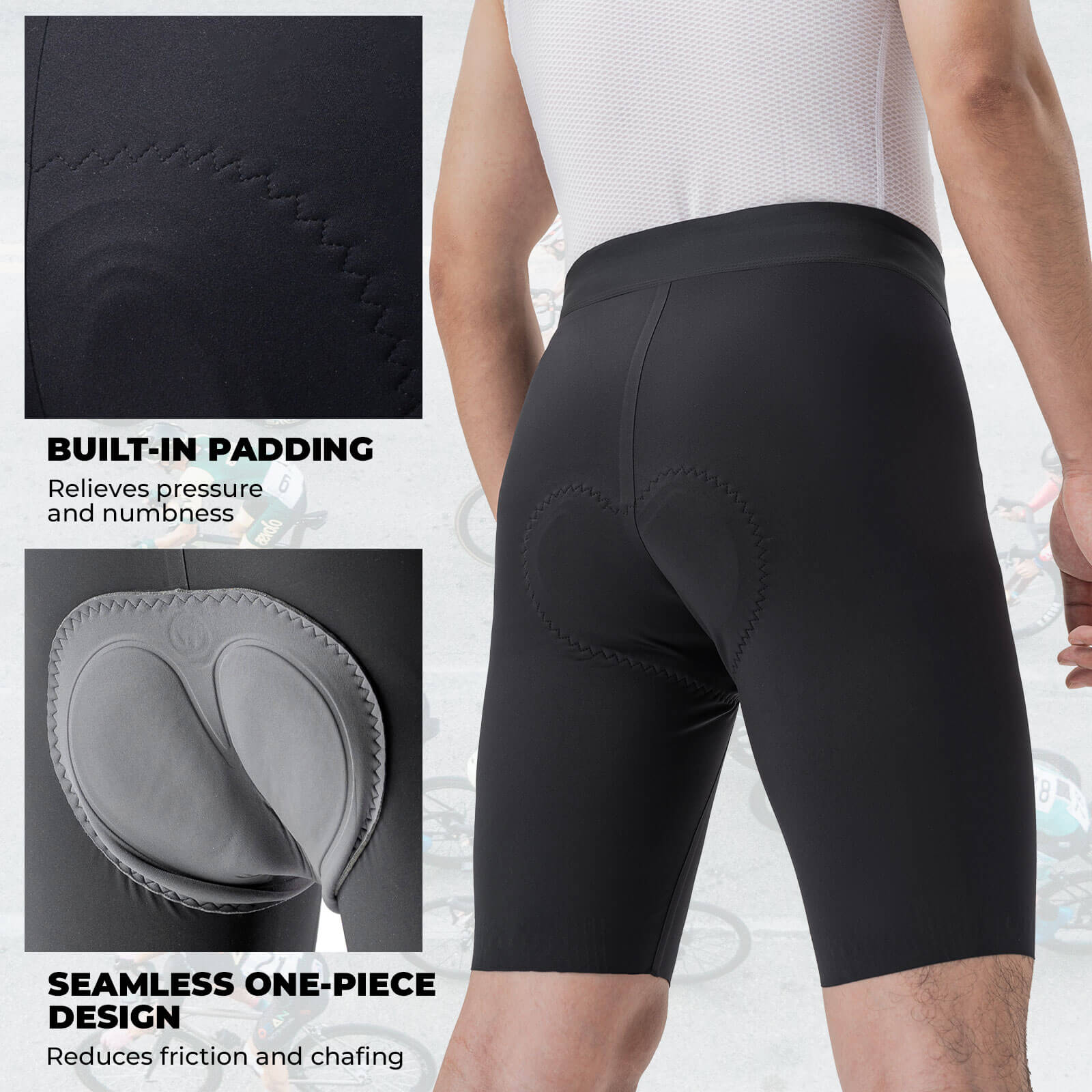 Men's Elastic Interface® Cycling Waist Shorts-7