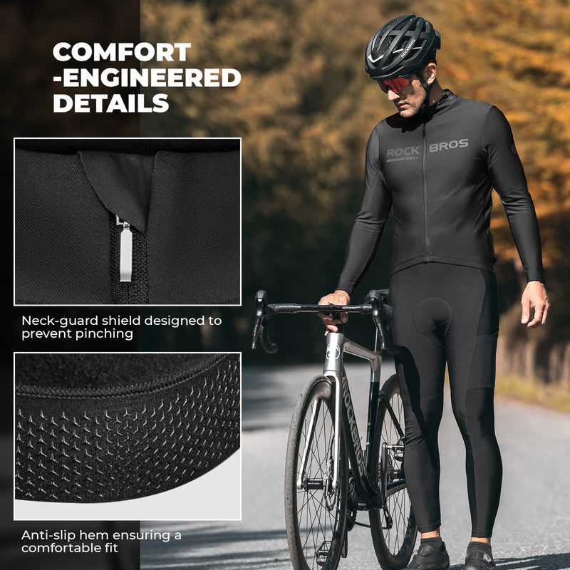 Men's Long-Sleeve Thermal Cycling Jersey-6