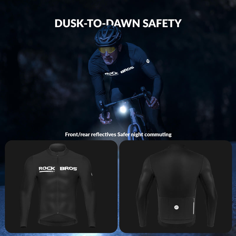 Men's Long-Sleeve Thermal Cycling Jersey-8