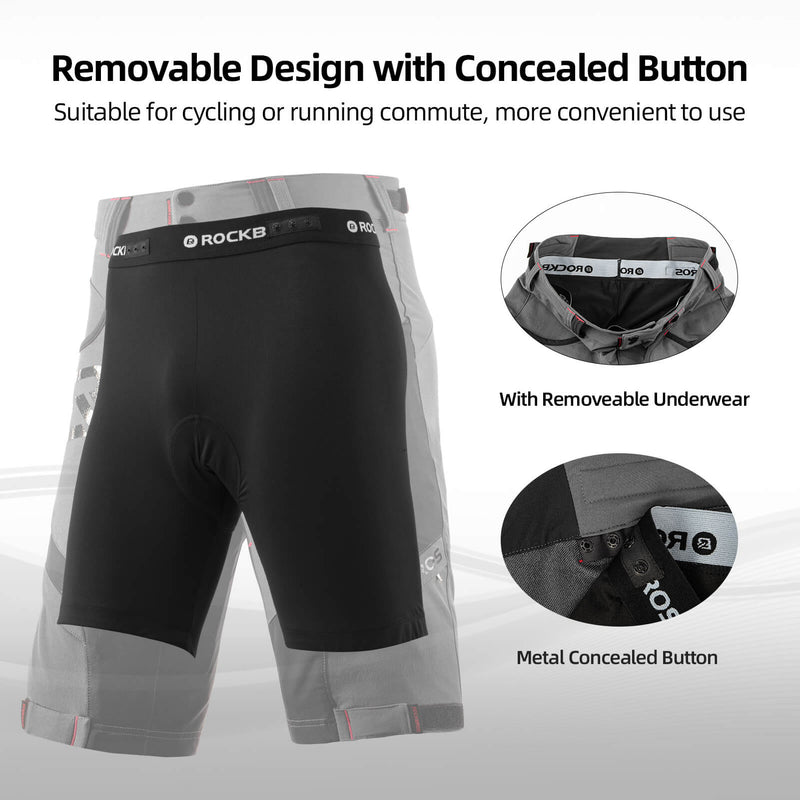 Men's MTB Shorts with Detachable 4D Padded Liner-7