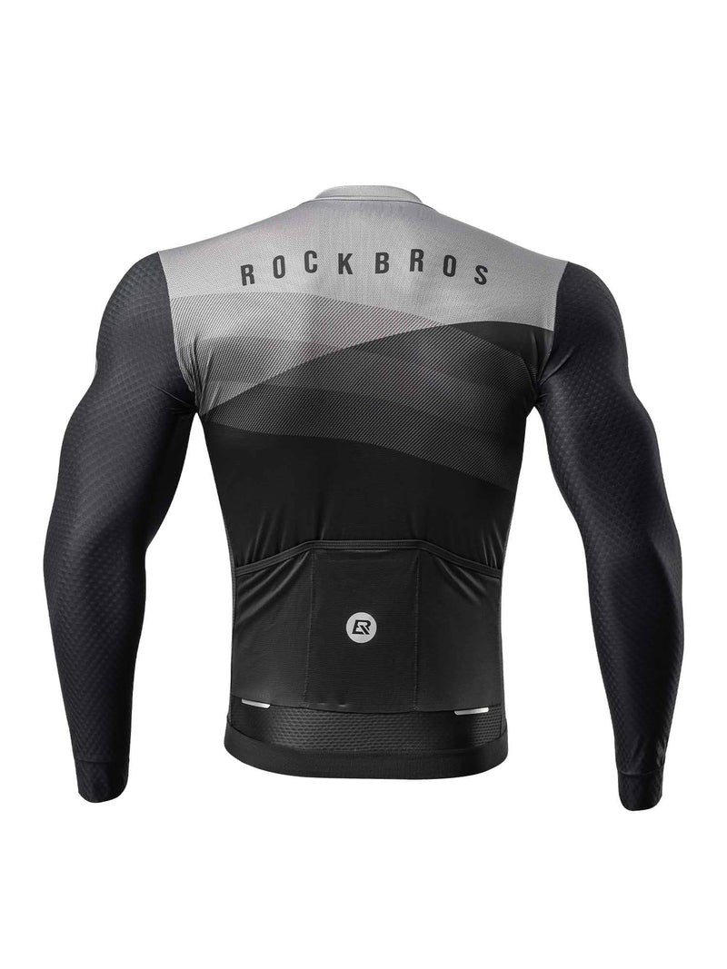 Men's Quick-Dry Long-Sleeve Cycling Jersey-3