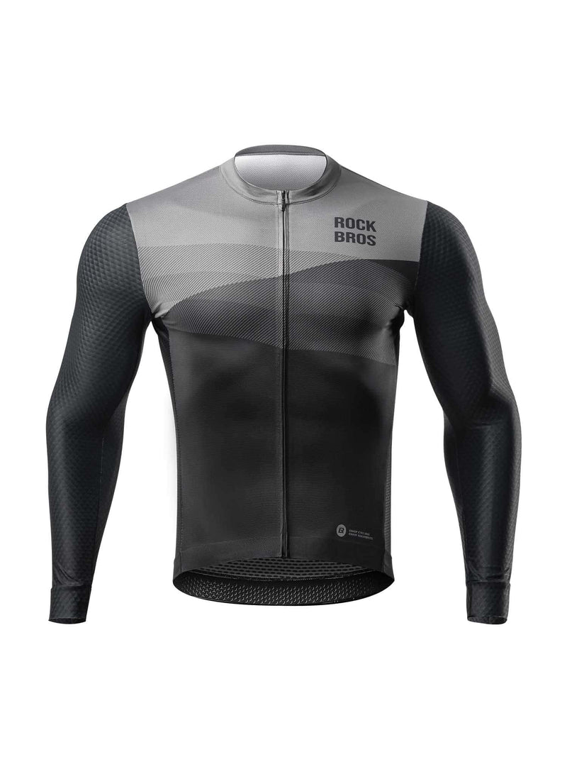 Men's Quick-Dry Long-Sleeve Cycling Jersey-2