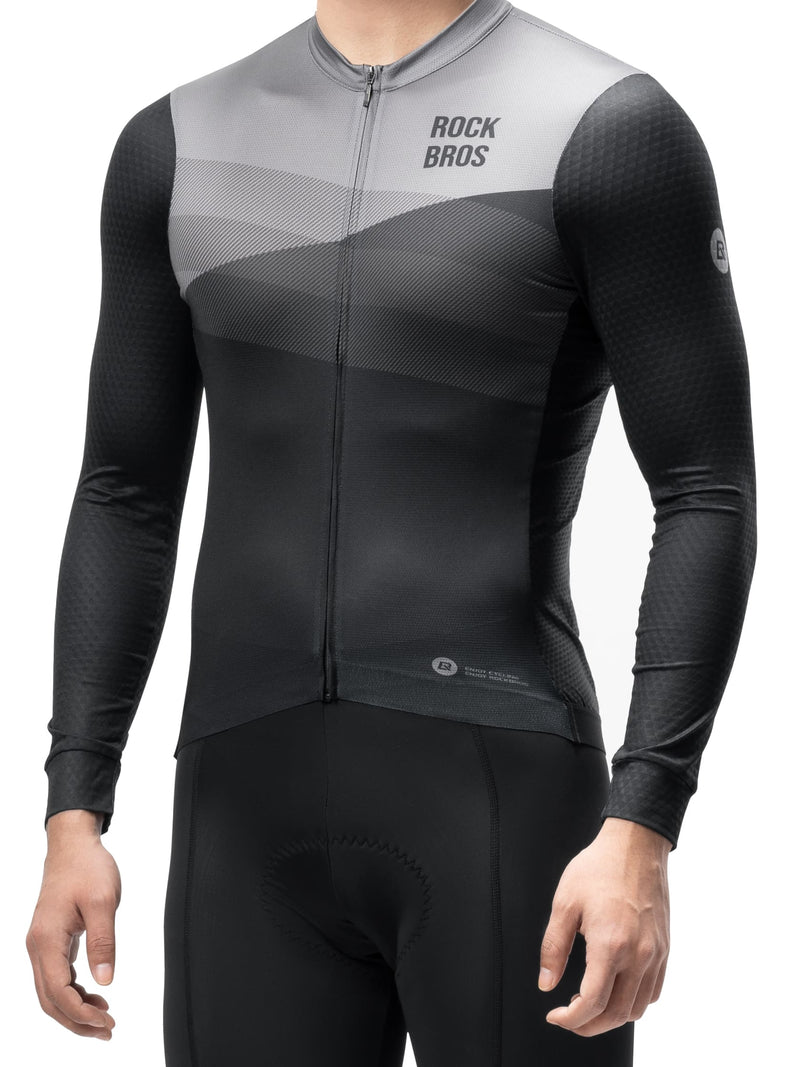 Men's Quick-Dry Long-Sleeve Cycling Jersey-5