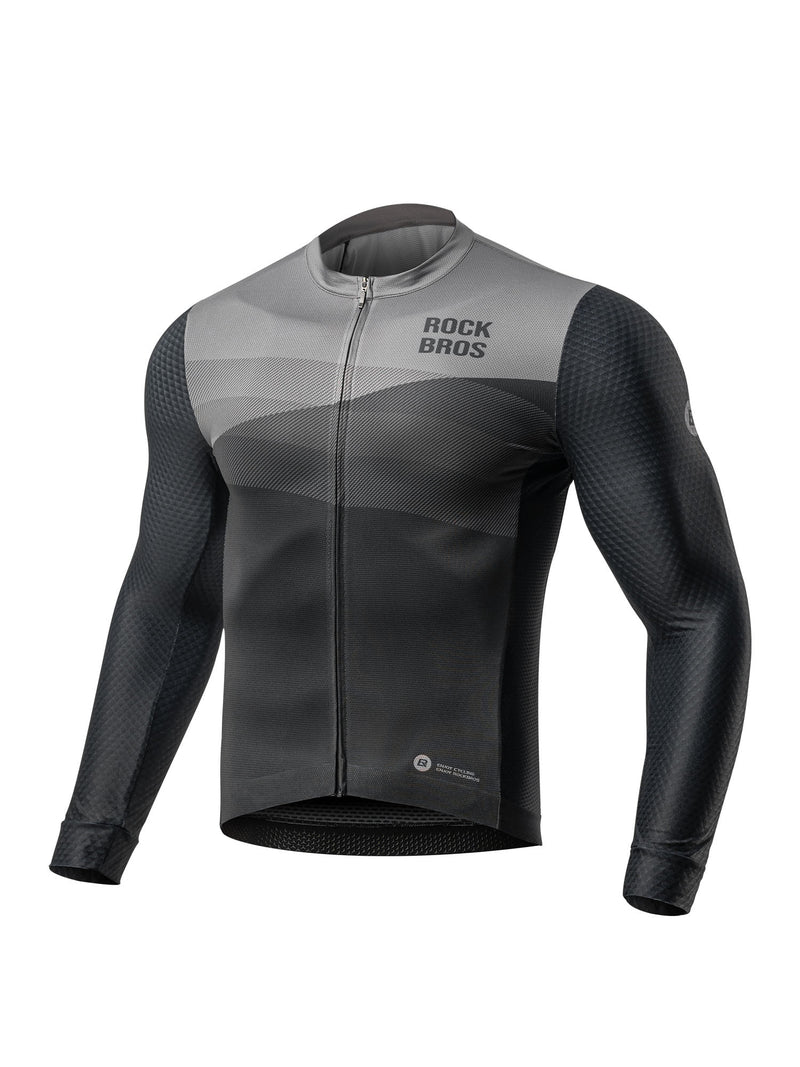 Men's Quick-Dry Long-Sleeve Cycling Jersey-1