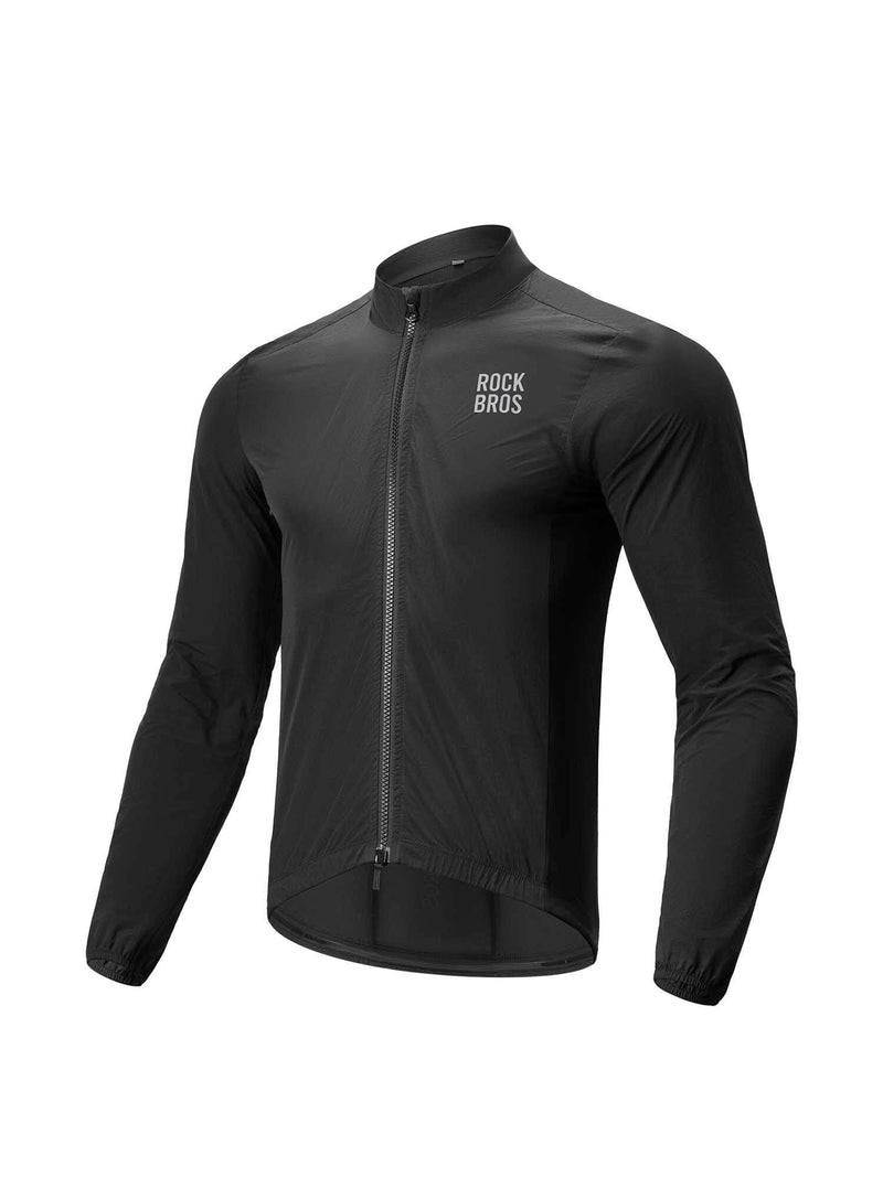 Men's Windproof Cycling Jacket Foldable Bike Windbreaker-1