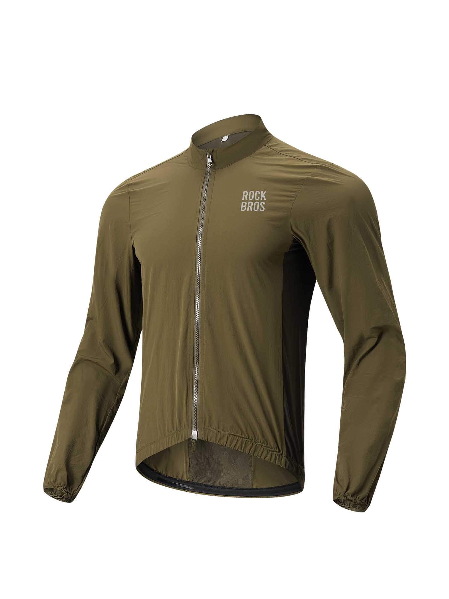 Men's Windproof Cycling Jacket Foldable Bike Windbreaker-2