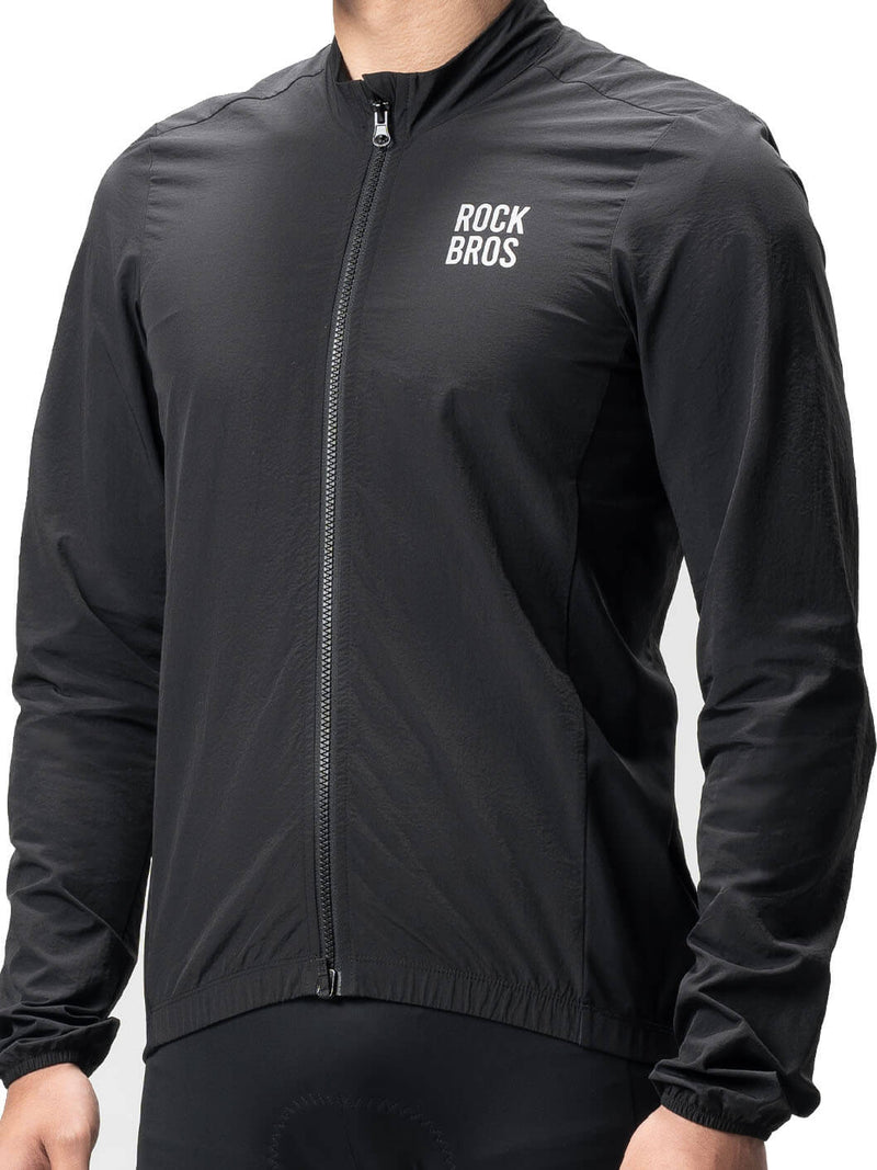 Men's Windproof Cycling Jacket Foldable Bike Windbreaker-4