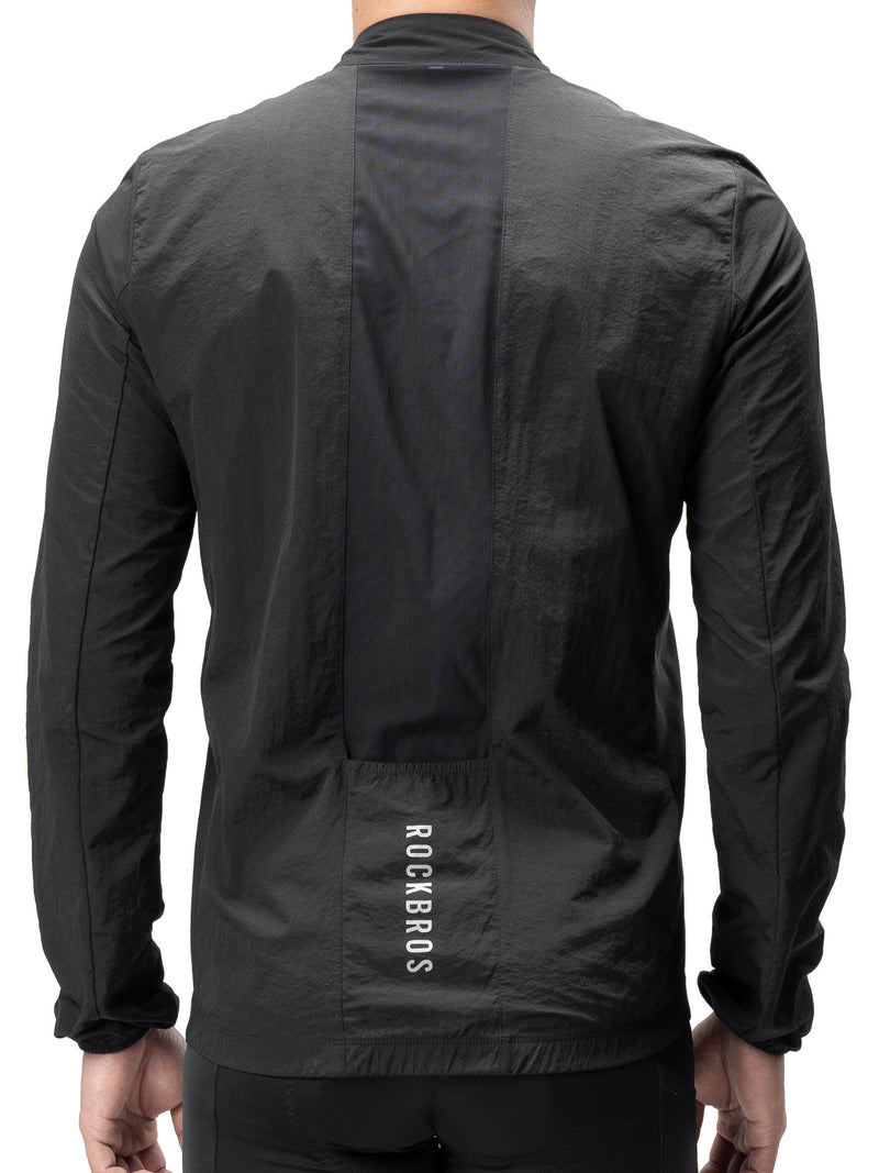 Men's Windproof Cycling Jacket Foldable Bike Windbreaker-7