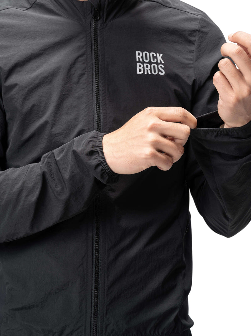 Men's Windproof Cycling Jacket Foldable Bike Windbreaker-8