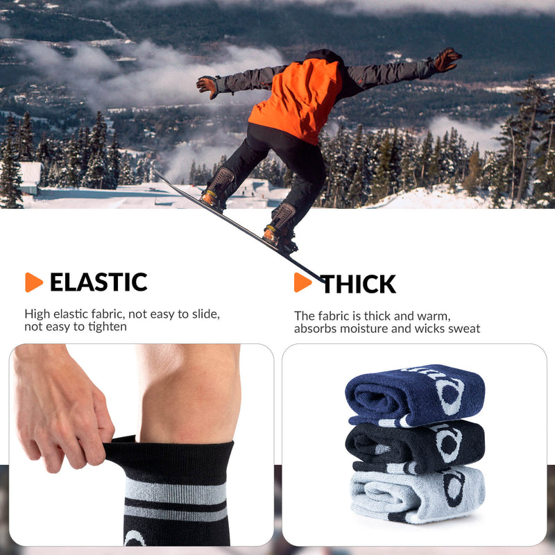 Merino Wool Ski Socks-19