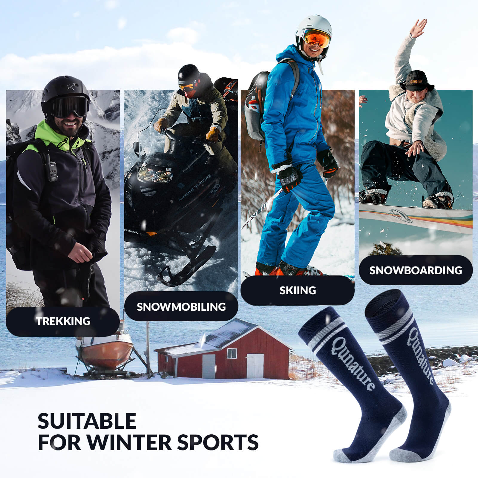 Merino Wool Ski Socks-21