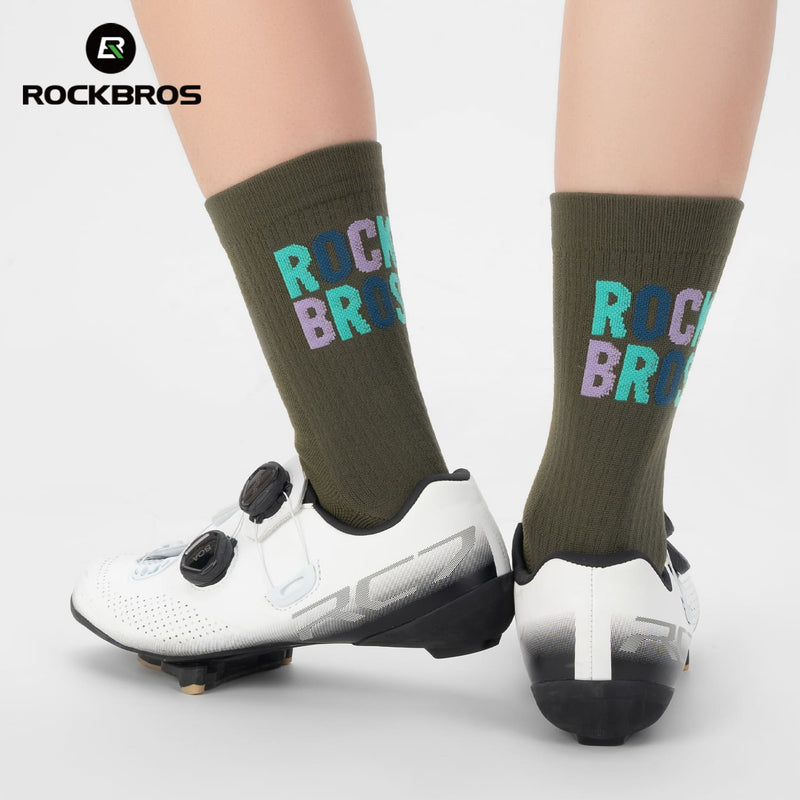 Mid-Calf Breathable Cycling Socks-25