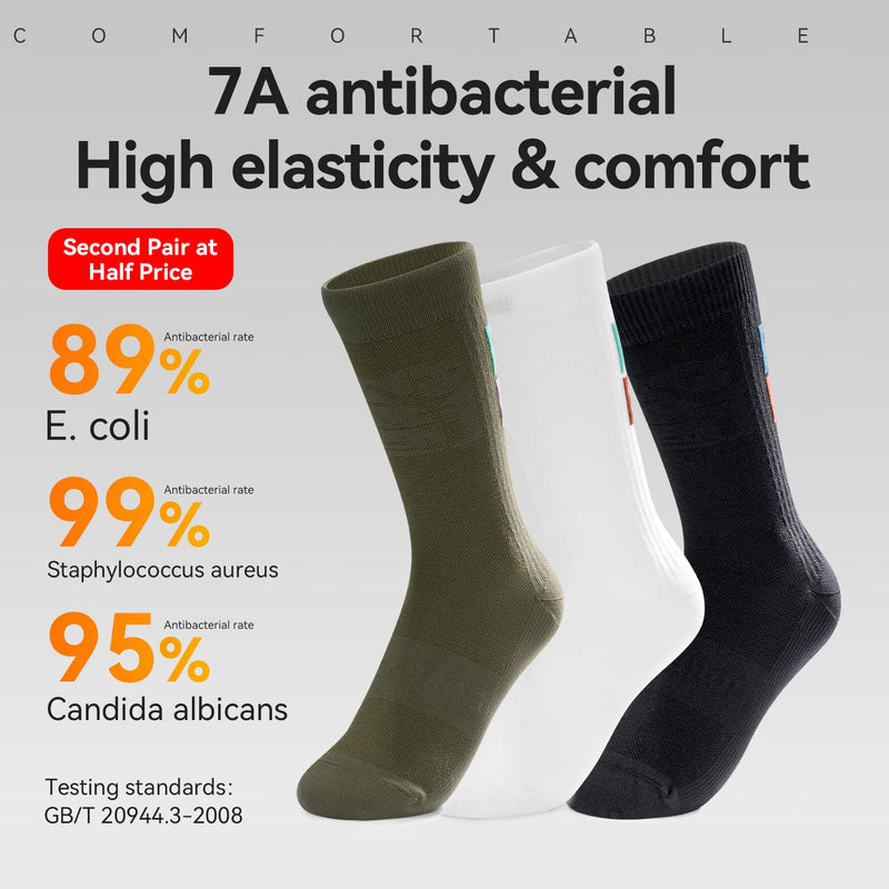 Mid-Calf Breathable Cycling Socks-12