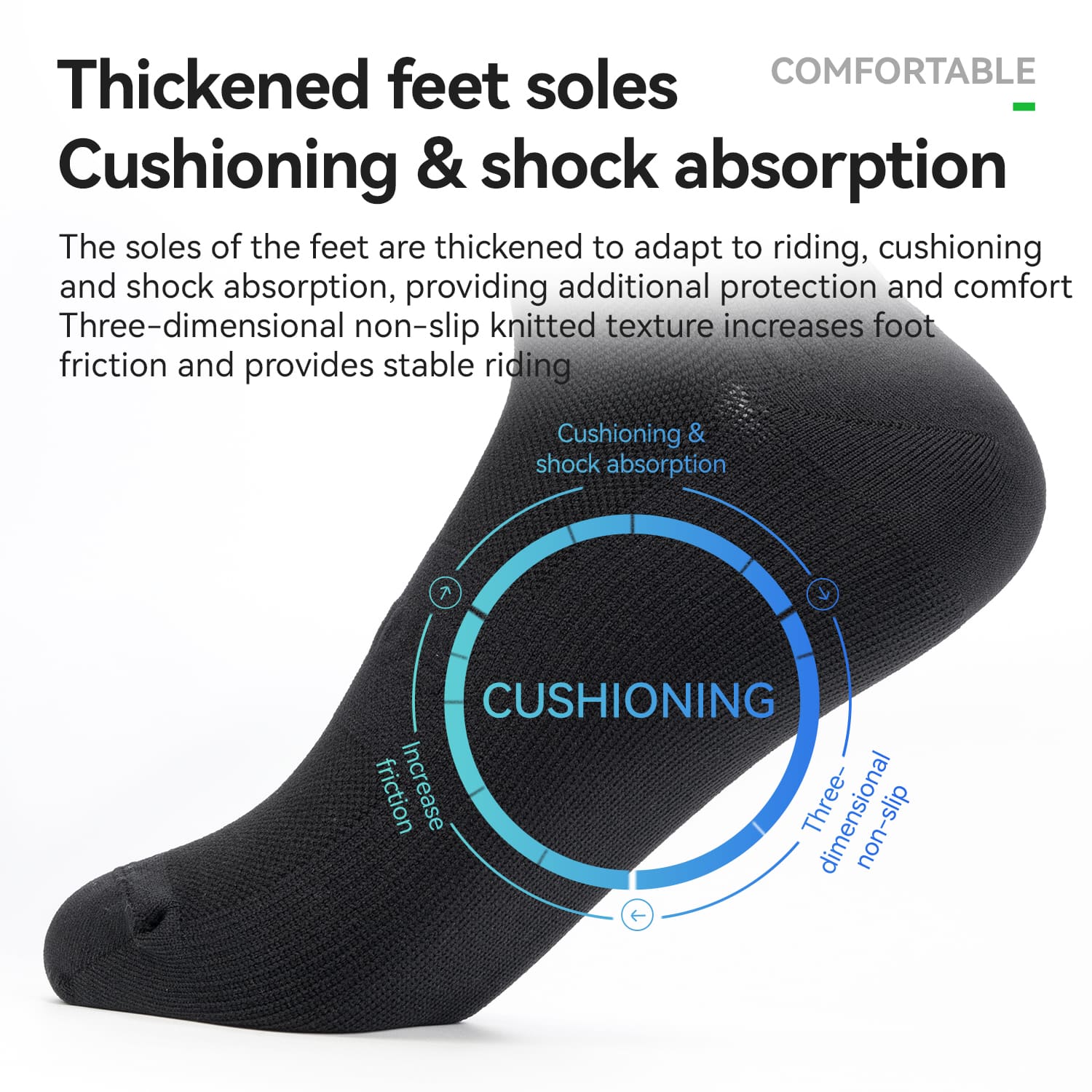 Mid-Calf Breathable Cycling Socks-16