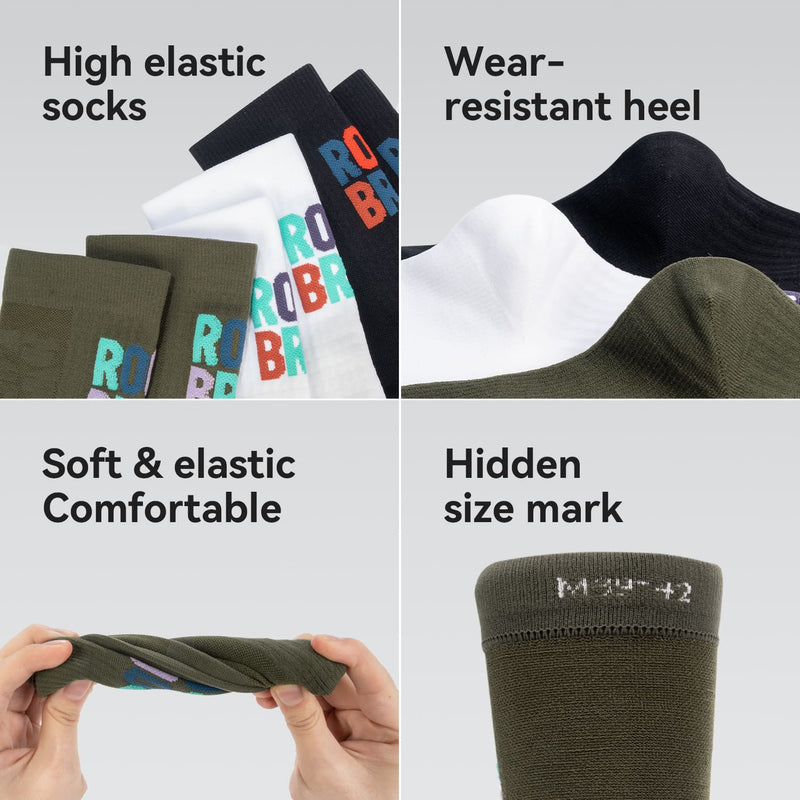 Mid-Calf Breathable Cycling Socks-18