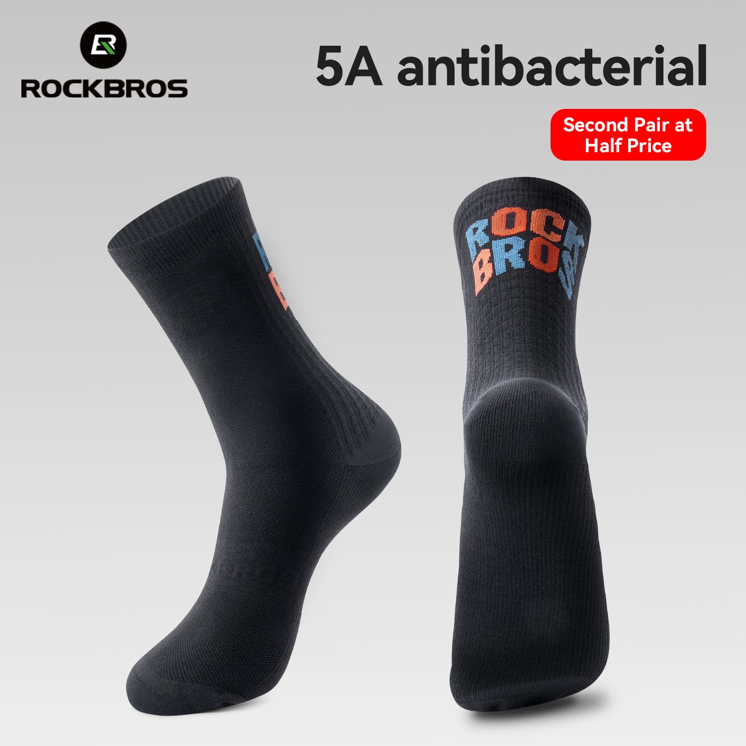 Mid-Calf Breathable Cycling Socks-19