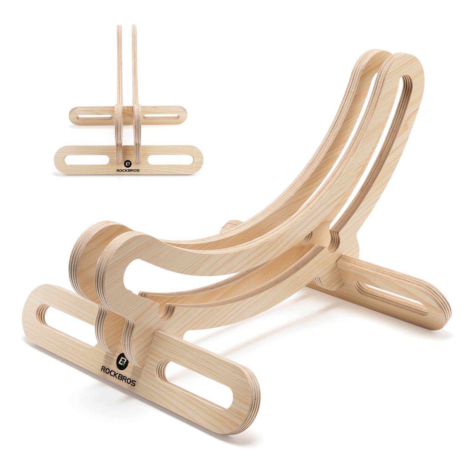 Minimalist Wooden Bike Stand-3