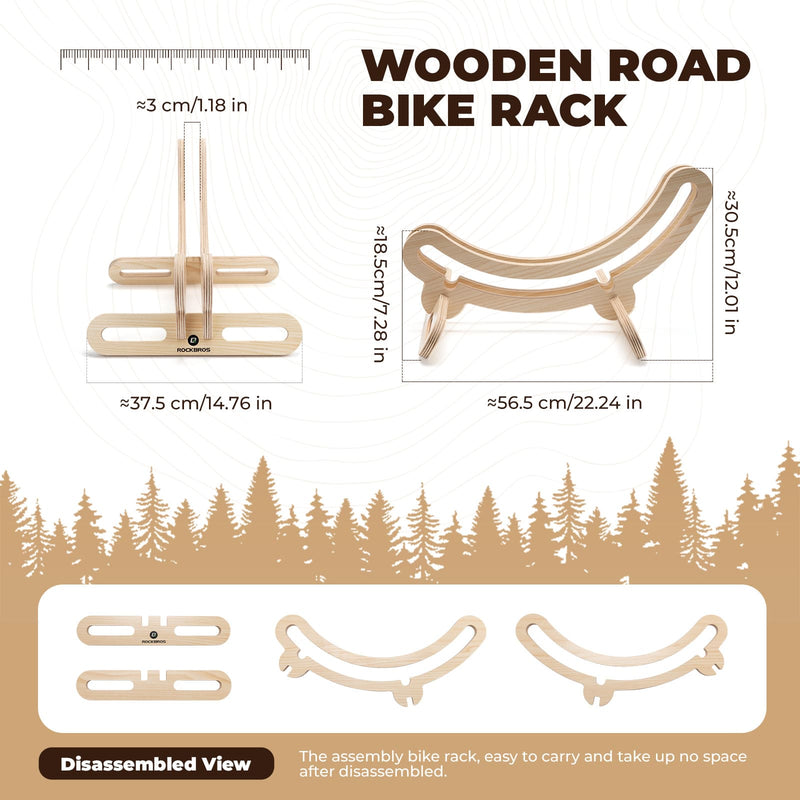 Minimalist Wooden Bike Stand-4
