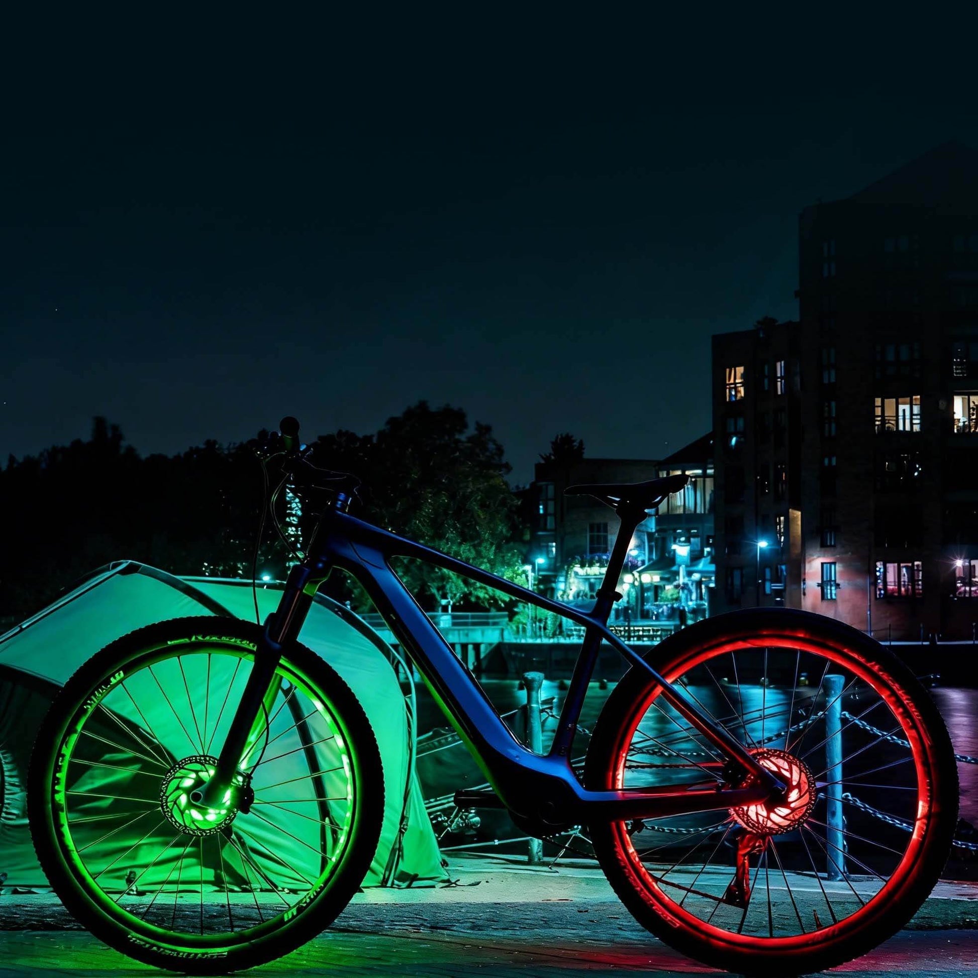 Multi Colored Bike Hub Light-3