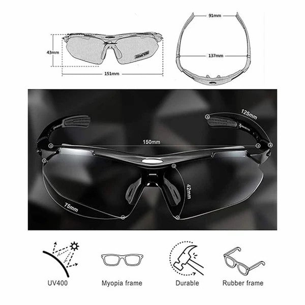 Polarized Cycling Sunglasses UV Protection-5